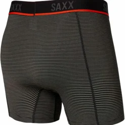 Kinetic mesh onderbroek heren grey feed stripe*SAXX Sale