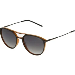 Carmel zonnebril gradient green matte dark brown*Sinner New