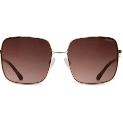 Madiki zonnebril gradient brown shiny gold metal*Sinner Discount