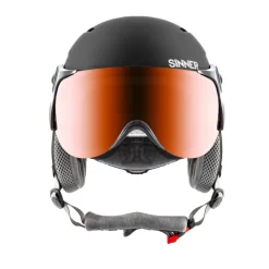 TYPHOON VISOR skihelm matte black red*Sinner Clearance