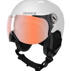 TYPHOON VISOR skihelm matte white blue*Sinner Clearance