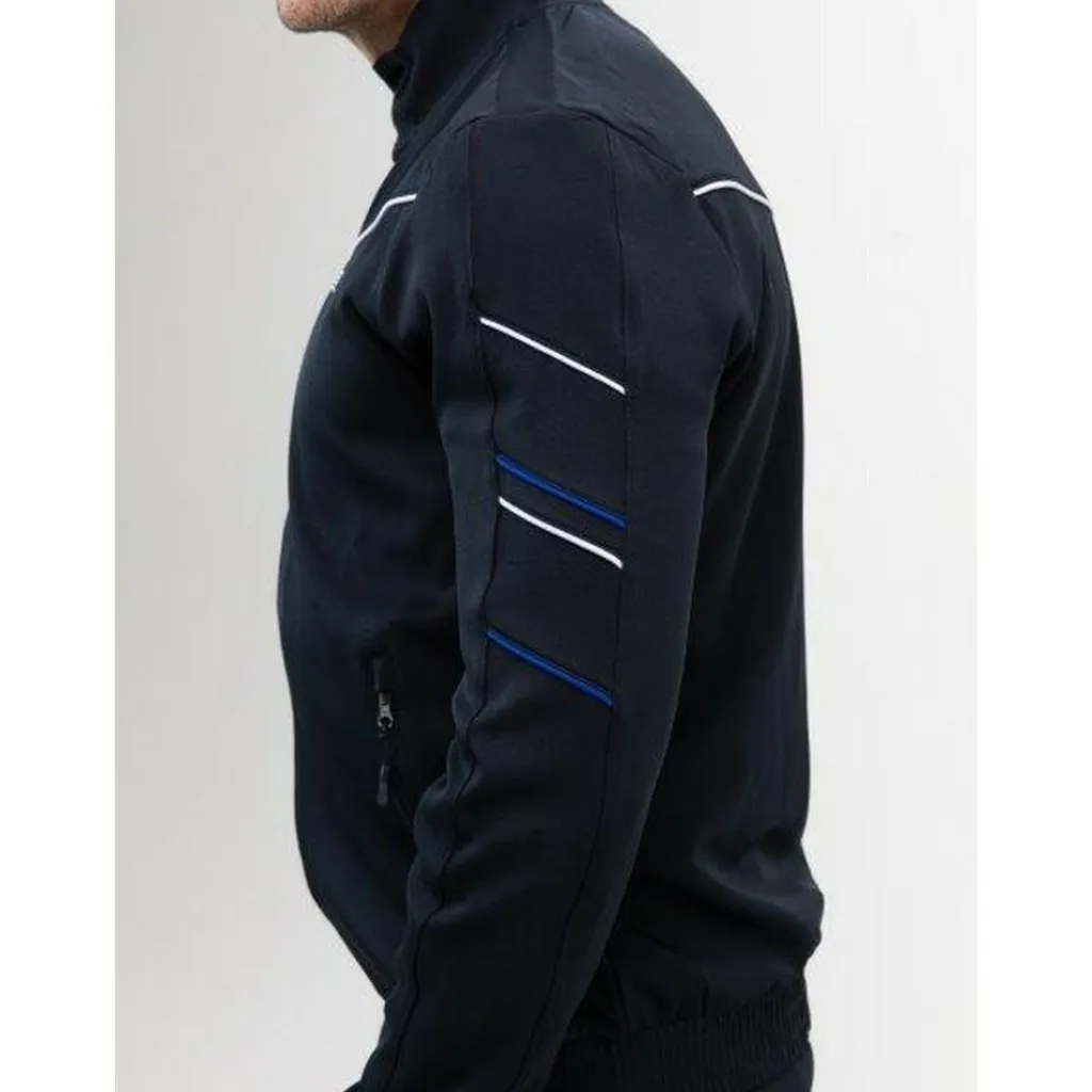  Alistar trainingsjack heren dark blue*Sjeng Sports Discount