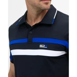  Ceder tennispolo heren dark blue*Sjeng Sports Discount