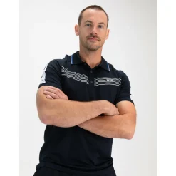  Celio tennispolo heren dark blue*Sjeng Sports