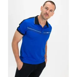  Celio tennispolo heren blue neon*Sjeng Sports Sale