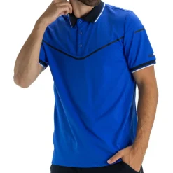 Hyde tennispolo heren blue neon*Sjeng Sports New