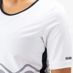 Ise tennisshirt dames real white*Sjeng Sports Outlet