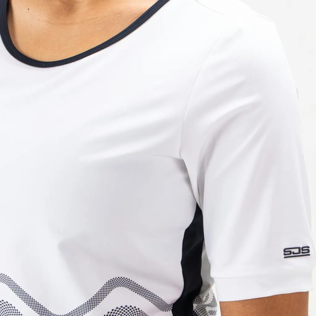 Ise tennisshirt dames real white*Sjeng Sports Outlet