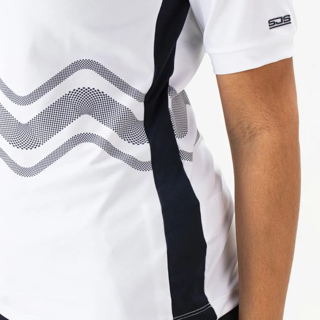 Ise tennisshirt dames real white*Sjeng Sports Outlet