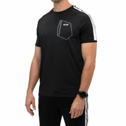  Sinclair tennisshirt heren black melange*Sjeng Sports