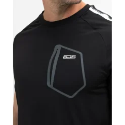  Sinclair tennisshirt heren black melange*Sjeng Sports