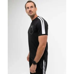 Sinclair tennisshirt heren black melange*Sjeng Sports