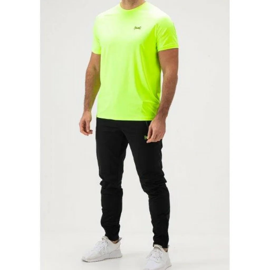 Uberto tennisshirt heren acid yellow*Sjeng Sports