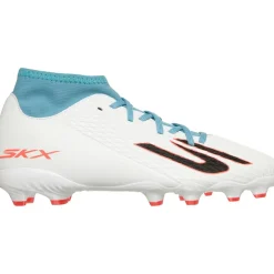 SKX_2 High MG voetbalschoenen junior white turquoise pink*Skechers Outlet