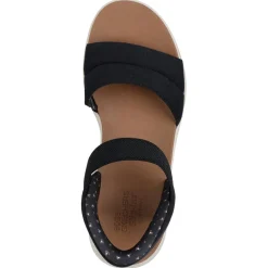 Slip-ins: BOBS Sun Ray sandalen dames black*Skechers Clearance