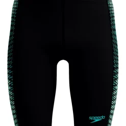 Endurance+ MAX Tech Panel Jammer zwemboxer heren black turquoise*Speedo Best