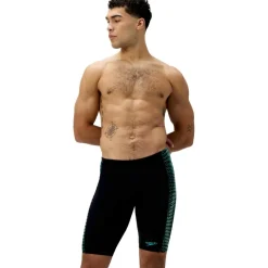 Endurance+ MAX Tech Panel Jammer zwemboxer heren black turquoise*Speedo Best