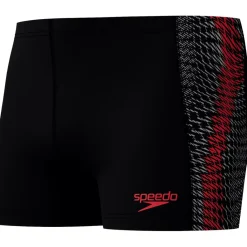 Endurance+ Tech Panel zwemboxer heren black red*Speedo Sale