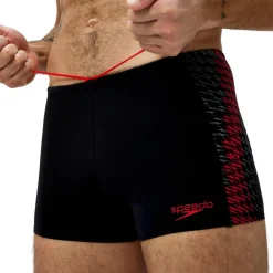 Endurance+ Tech Panel zwemboxer heren black red*Speedo Sale
