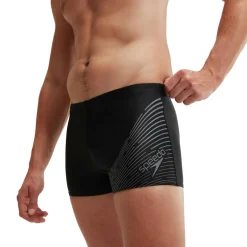 Medley Logo zwemboxer heren grey black*Speedo Hot