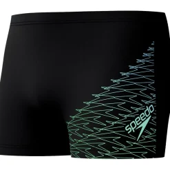 Medley Logo zwemboxer heren black green*Speedo Discount