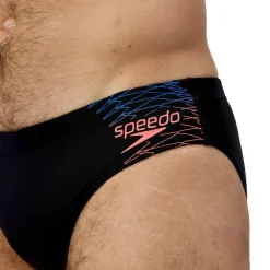 Medley Logo zwemboxer heren black orange*Speedo New