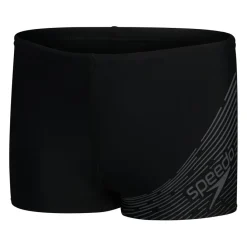 Medley Logo zwemboxer junior grey black*Speedo Discount