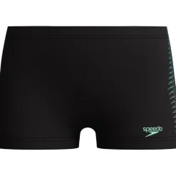 Plastisol Placement zwemboxer junior black green*Speedo Hot