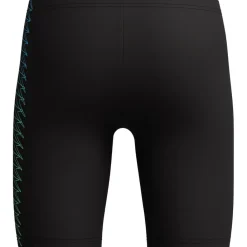 Plastisol Placement Jammer zwemboxer junior black green*Speedo