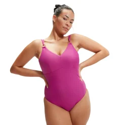 Shaping Strappy badpak dames berry*Speedo Discount