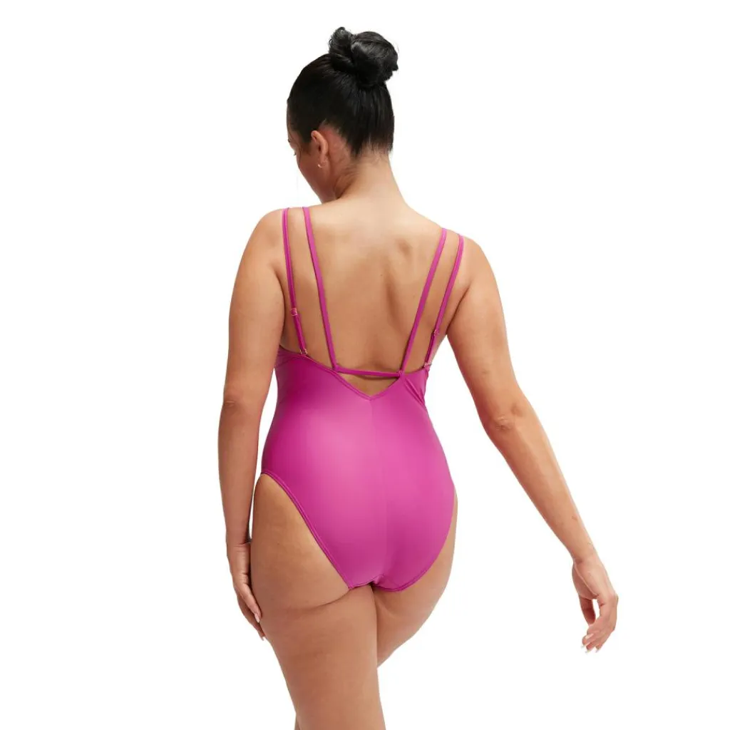 Shaping Strappy badpak dames berry*Speedo Discount