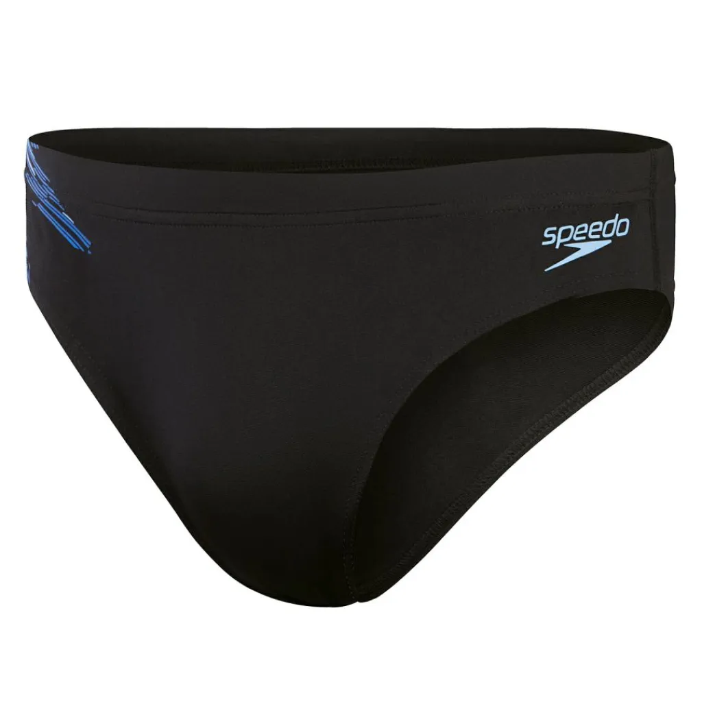 Tech Panel zwemslip heren black blue*Speedo Clearance