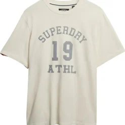 Athletic Essential shirt heren desert bone off white*Superdry Outlet