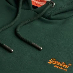 Essential hoodie heren enamel green*Superdry