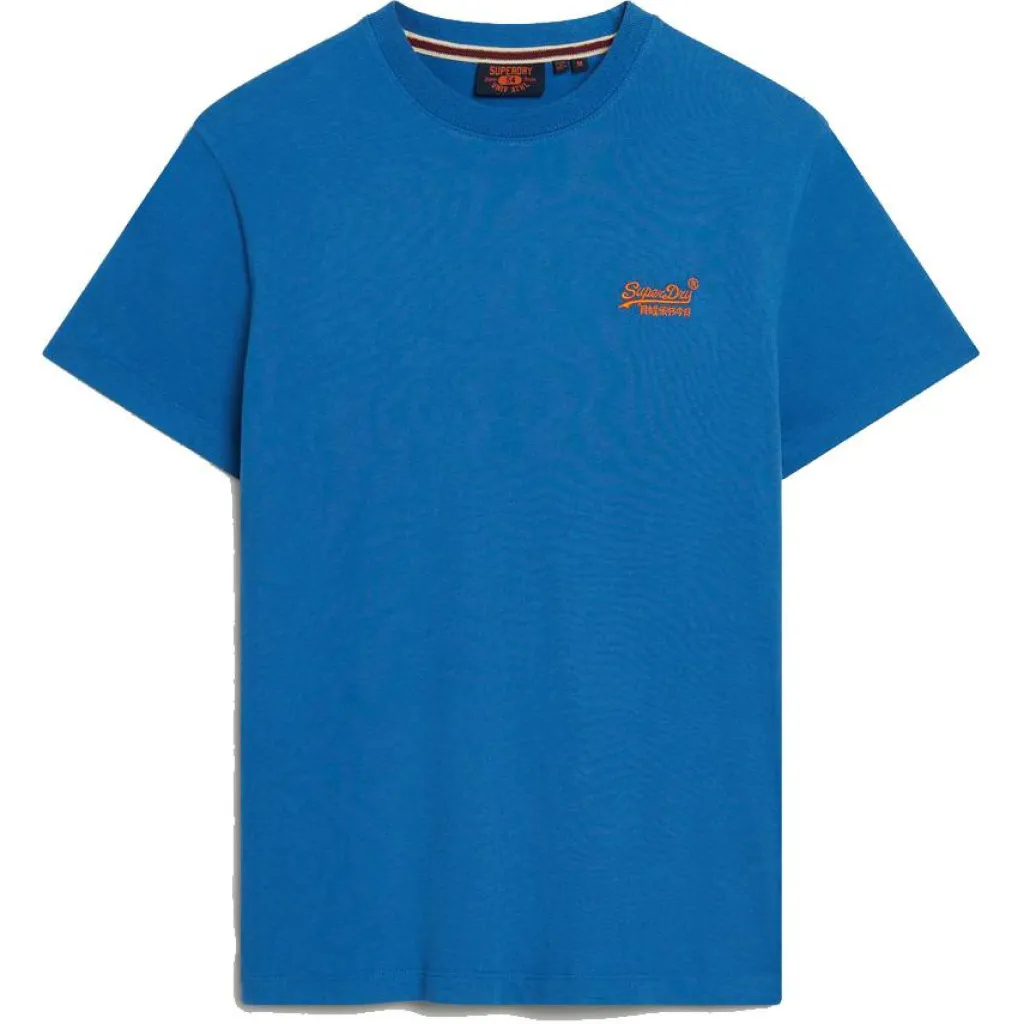 Essential Logo shirt heren monaco blue*Superdry Clearance