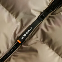 Sports winterjas heren twig beige*Superdry Clearance