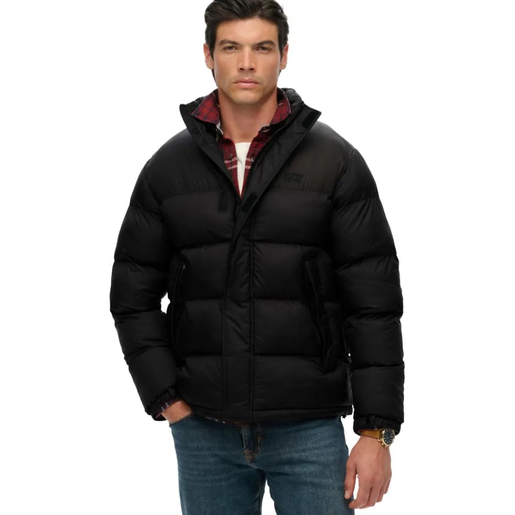 Tech winterjas heren black*Superdry Best