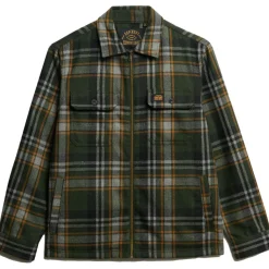 Wool Miller vest heren buckshot check olive*Superdry Hot