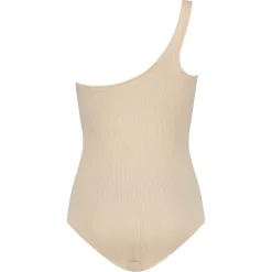 One Shoulder badpak dames off white relief*Ten Cate Beach Outlet