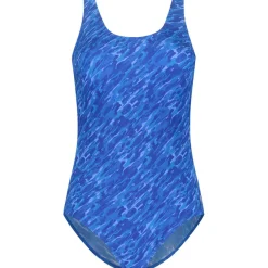  Soft Cup badpak dames paint stripes blue*Ten Cate Swim Clearance