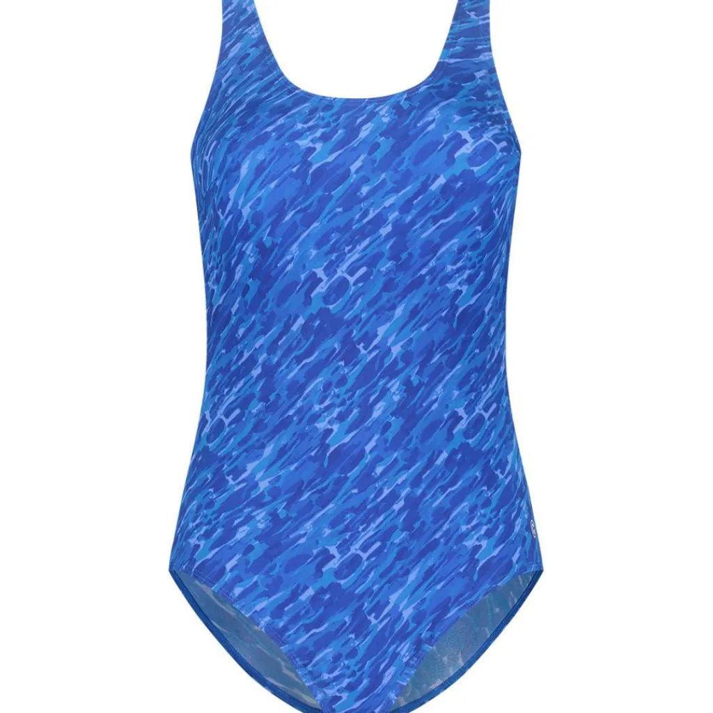 Soft Cup badpak dames paint stripes blue*Ten Cate Swim Clearance