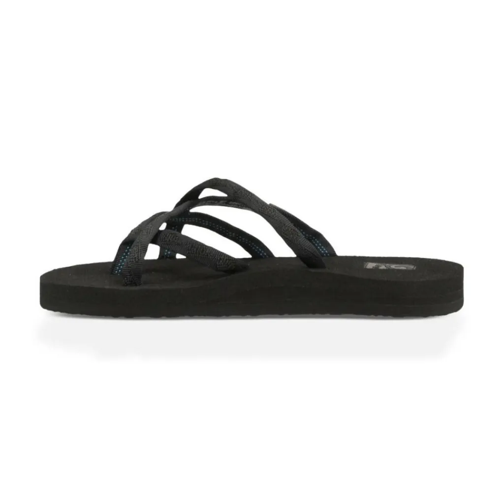 Olowahu slippers dames mix black on black*Teva Discount
