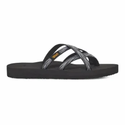 Olowahu slippers dames palms zwart wit*Teva Best