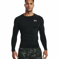  HeatGear LS shirt heren black white*Under Armour Discount