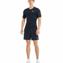  HeatGear SS shirt heren black white*Under Armour Clearance