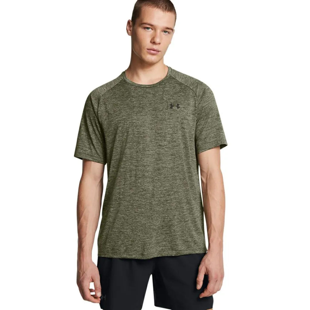 Tech 2.0 sportshirt heren marine od green black*Under Armour