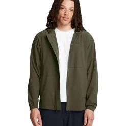  Vibe Woven trainingsjack heren marine OD green black*Under Armour Sale