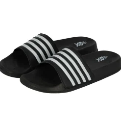 000125994005 slippers dames black white*XQ New