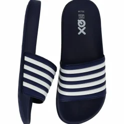 000133894006 slippers junior teens navy white*XQ Sale