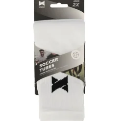  Pro Footless Soccer sleeves white 2-pack*Xtreme Sockswear Outlet